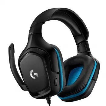LOGITECH G432 - USB / 3.5mm - Spēļu austiņas - 7.1 Surround - Zila