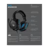 LOGITECH G432 - USB / 3.5mm - Spēļu austiņas - 7.1 Surround - Zila