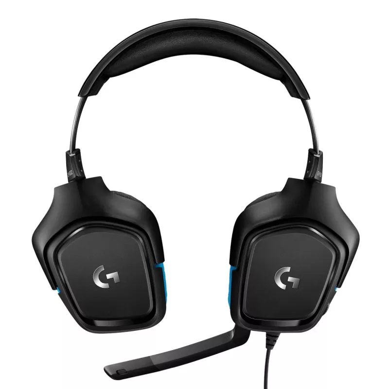 LOGITECH G432 - USB / 3.5mm - Spēļu austiņas - 7.1 Surround - Zila