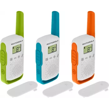 Motorola T42 divvirzienu radio 16 kanāli Zils, Zaļš, Oranžs, Balts