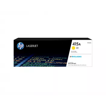 HP 415A dzeltenā oriģinālā LaserJet tonera kasetne, 2100 lapas, dzeltena, 1 gab.