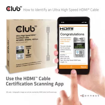 CLUB3D Ultra High Speed HDMI 2.1 kabelis 48Gbps 3m (CAC-1373)