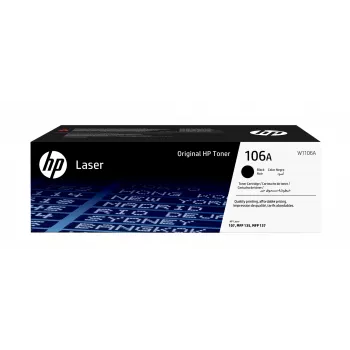 HP 106A melns oriģināls lāzera tonera kasetne, 1000 lapas, Melns, 1 gab.