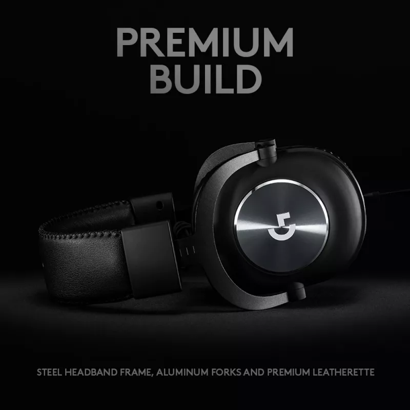 LOGITECH G Pro X Gaming-aussieres - 3.5mm - Melna