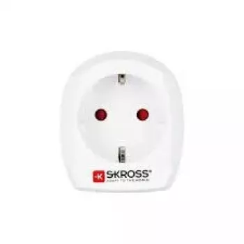 SKROSS Country Travel Adapter Europe to UK Plug Adapter White