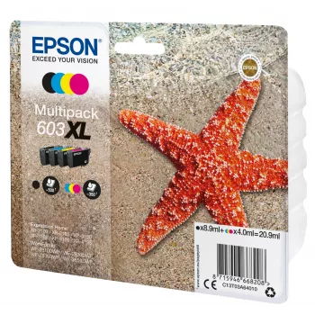 Epson C13T03A64010 oriģinālā tintes kasetne 1 gab. Augstas (XL) ietilpības Melna, Ciāna, Fuksīna, Dzeltena