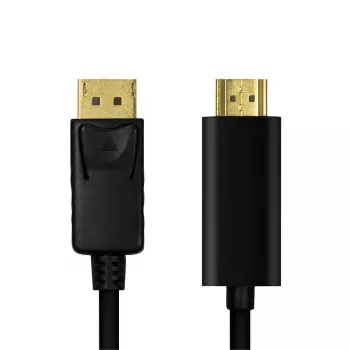 Video kabeļa adapteris LogiLink CV0128 3 m DisplayPort-HDMI A tipa melns
