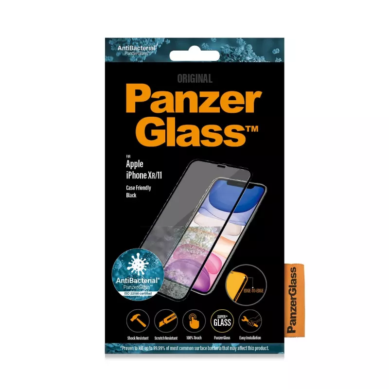 PanzerGlass Apple iPhone 11 XR ekrāna aizsargs, no malas līdz malai