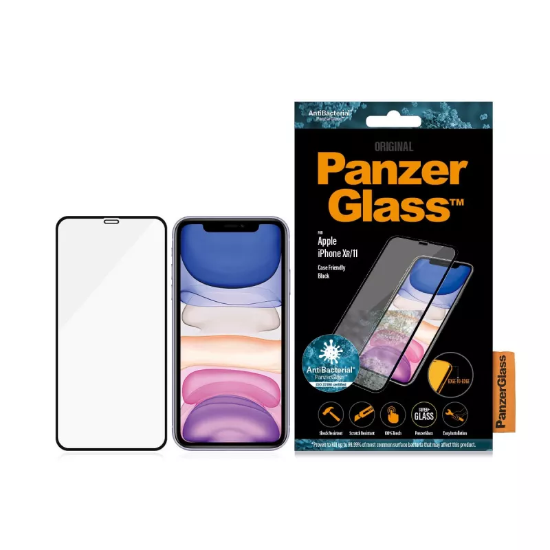 PanzerGlass Apple iPhone 11 XR ekrāna aizsargs, no malas līdz malai