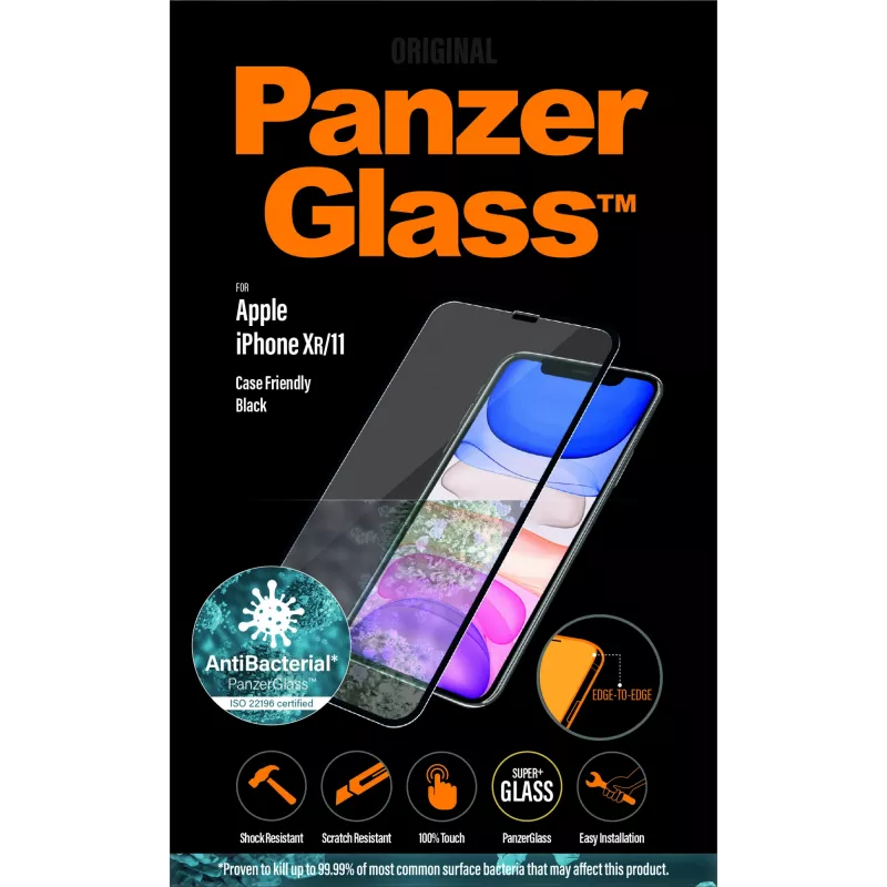 PanzerGlass Apple iPhone 11 XR ekrāna aizsargs, no malas līdz malai