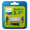 Philips Norelco OneBlade QP620/50 nomaināmie asmeņi, melni, 2 iepakojumā