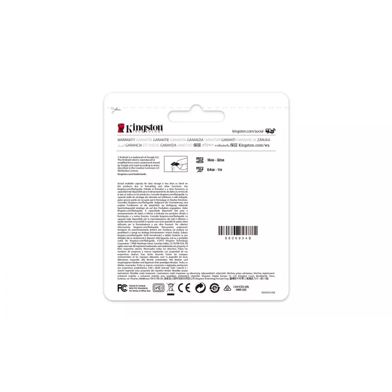 Atmiņas karte Kingston Canvas Select Plus 128GB microSDXC UHS-I 100R A1 C10