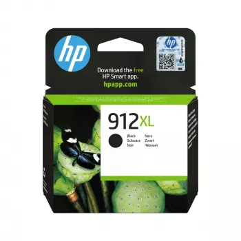 HP 912XL augstas ietilpības melna oriģinālā tintes kasetne