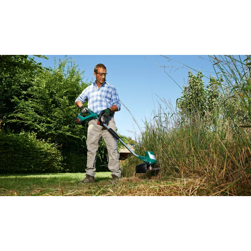 Bosch AdvancedGrassCut 36 bezvadu zāles trimmeris bez akumulatora un lādētāja, auklas trimmeris, 30 cm, neilona aukla, D-veida rokturis, 1,6 mm, 6 m