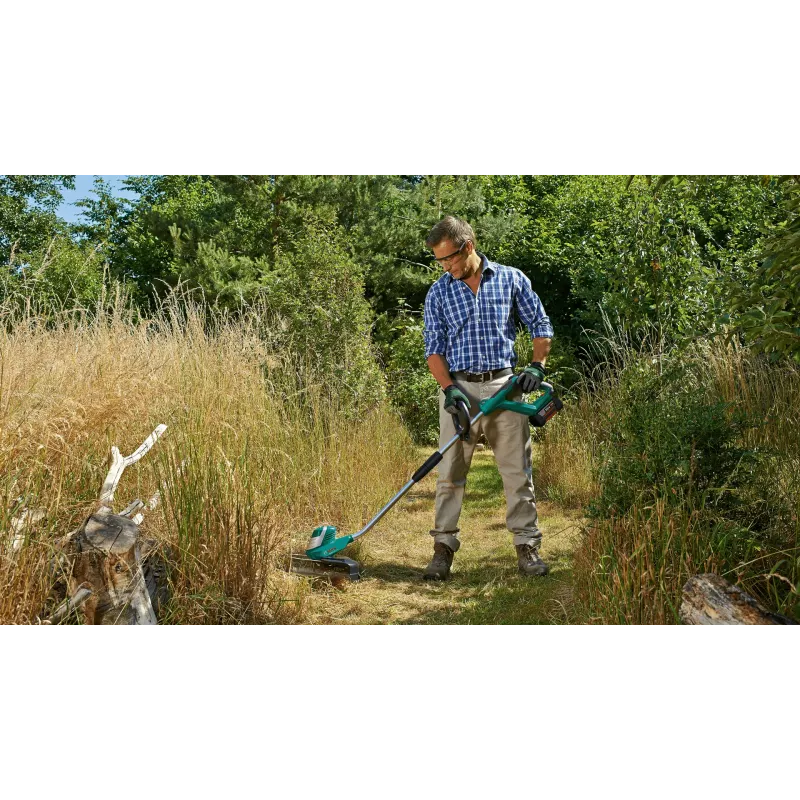 Bosch AdvancedGrassCut 36 bezvadu zāles trimmeris bez akumulatora un lādētāja, auklas trimmeris, 30 cm, neilona aukla, D-veida rokturis, 1,6 mm, 6 m