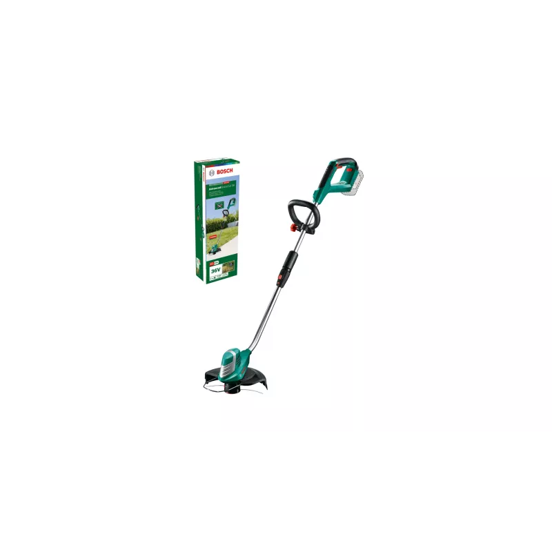 Bosch AdvancedGrassCut 36 bezvadu zāles trimmeris bez akumulatora un lādētāja, auklas trimmeris, 30 cm, neilona aukla, D-veida rokturis, 1,6 mm, 6 m
