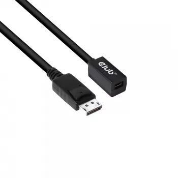 CLUB3D Mini DisplayPort 1.4 uz DisplayPort pagarinātājkabelis 8K60Hz DSC 1.2 HBR3 HDR abpusējs F/M 1m/3.28ft