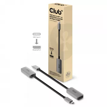 CLUB3D USB Type C uz DisplayPort 1.4 8K60Hz HBR3 aktīvais adapteris CAC-1567
