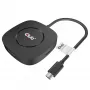 CLUB3D USB Type-C 3.2 Gen 1 MST Hub DisplayPort 1.4 trīs monitoru