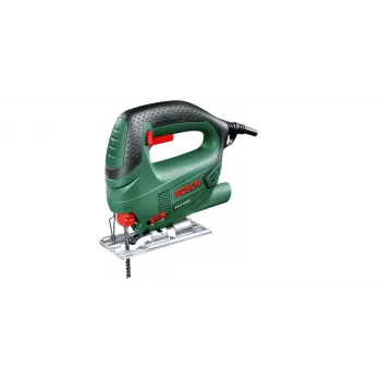 Finzāģis Bosch PST 650 — 500 W, 65 mm koksne, 4 mm tērauds, augšējais rokturis, bezinstrumentu asmens maiņa