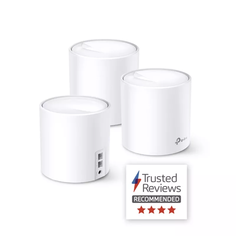 TP-Link Deco X60 AX3000 visas mājas Wi-Fi 6 tīkla sistēma, 3 komplektā