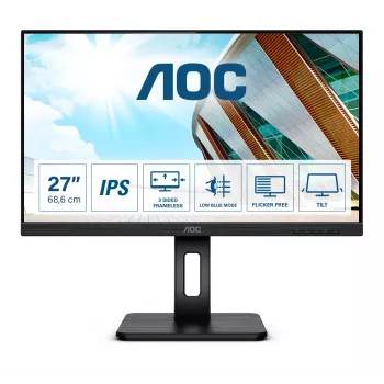 AOC P2 27P2Q 27 collu Full HD IPS monitors, melns