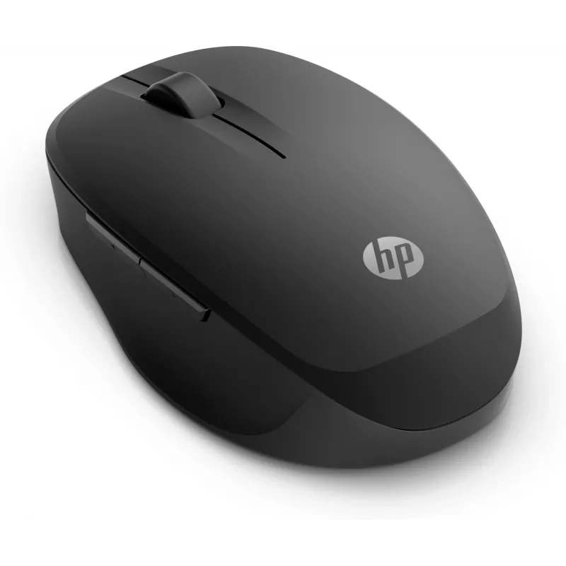 HP Dual Mode Black Mouse 300, labā roka, optiskā, RF bezvadu, 3600 DPI, melna