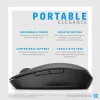 HP Dual Mode Black Mouse 300, labā roka, optiskā, RF bezvadu, 3600 DPI, melna