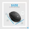 HP Dual Mode Black Mouse 300, labā roka, optiskā, RF bezvadu, 3600 DPI, melna