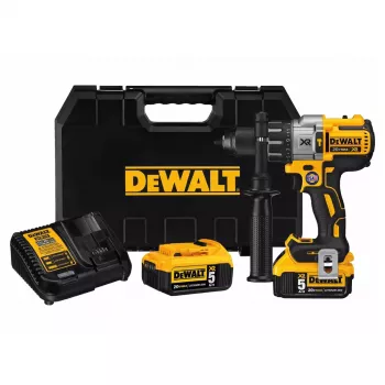 Bezvadu urbjmašīna DeWalt DCD996P2 18V Li-Ion 5Ah Bezatslēgas patrona 3 ātrumi, 95 Nm, 2.1 kg, triecienurbšana
