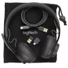 Logitech Zone Wireless MS 981-000854 bezvadu Bluetooth austiņas ar mikrofonu, uzliekamās, aktīva trokšņu slāpēšana, Qi uzlāde, Microsoft Teams, grafīta