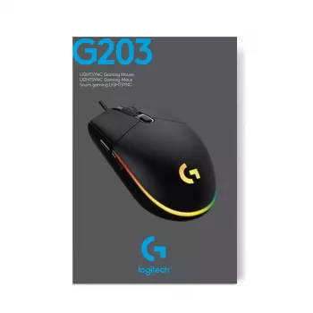 LOGITECH G203 Lightsync Gaming Mouse USB Melns