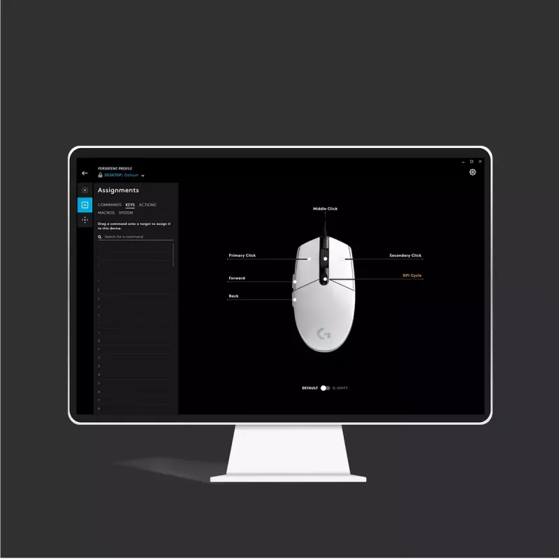 LOGITECH G203 Lightsync Gaming Mouse USB Melns