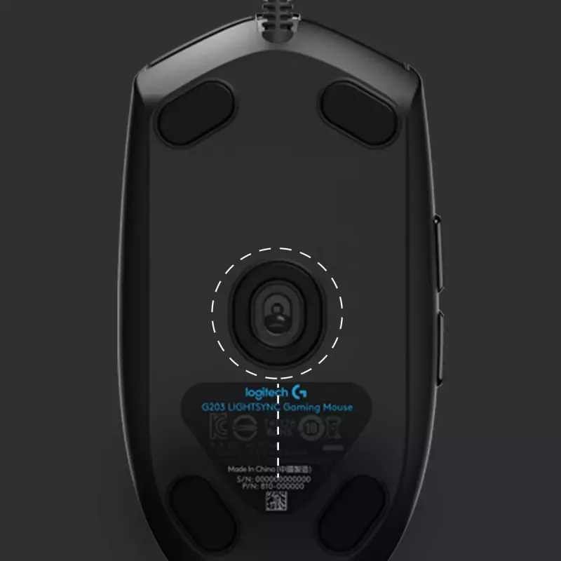 LOGITECH G203 Lightsync Gaming Mouse USB Melns
