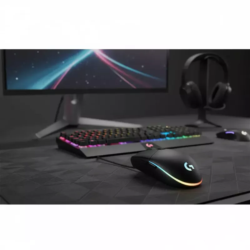 LOGITECH G203 Lightsync Gaming Mouse USB Melns