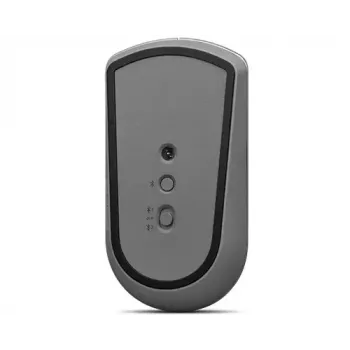 Optiskā Bluetooth pele Lenovo 600 — 2400 DPI, Bluetooth 5.0, divu ierīču savienojums, 3 pogas, rullītis, dzelzs pelēka