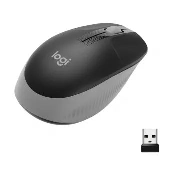 LOGITECH M190 pilna izmēra bezvadu pele vidēji pelēka
