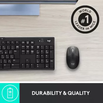 LOGITECH M190 pilna izmēra bezvadu pele vidēji pelēka