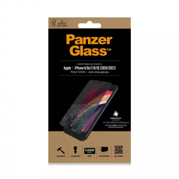 PanzerGlass ® Privātuma ekrāna aizsargs iPhone SE (2020/2022) | 8 | 7 | 6 | 6s | Standarta piegriezums