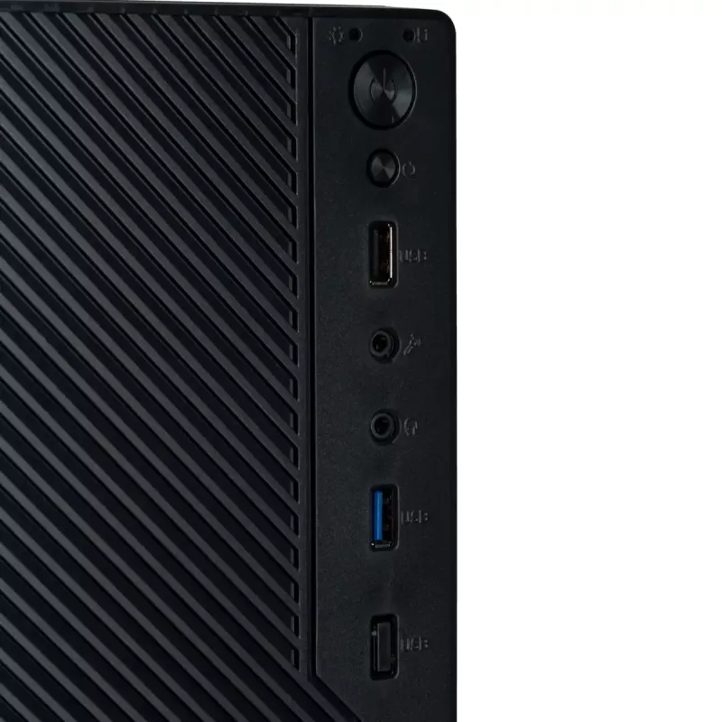 Akyga AK36BK Micro ATX datora korpuss, Micro ATX / Flex ATX / Mini ITX, USB 3.0 + USB 2.0, bez barošanas bloka, melns