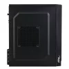 Akyga AK36BK Micro ATX datora korpuss, Micro ATX / Flex ATX / Mini ITX, USB 3.0 + USB 2.0, bez barošanas bloka, melns