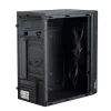 Akyga AK36BK Micro ATX datora korpuss, Micro ATX / Flex ATX / Mini ITX, USB 3.0 + USB 2.0, bez barošanas bloka, melns