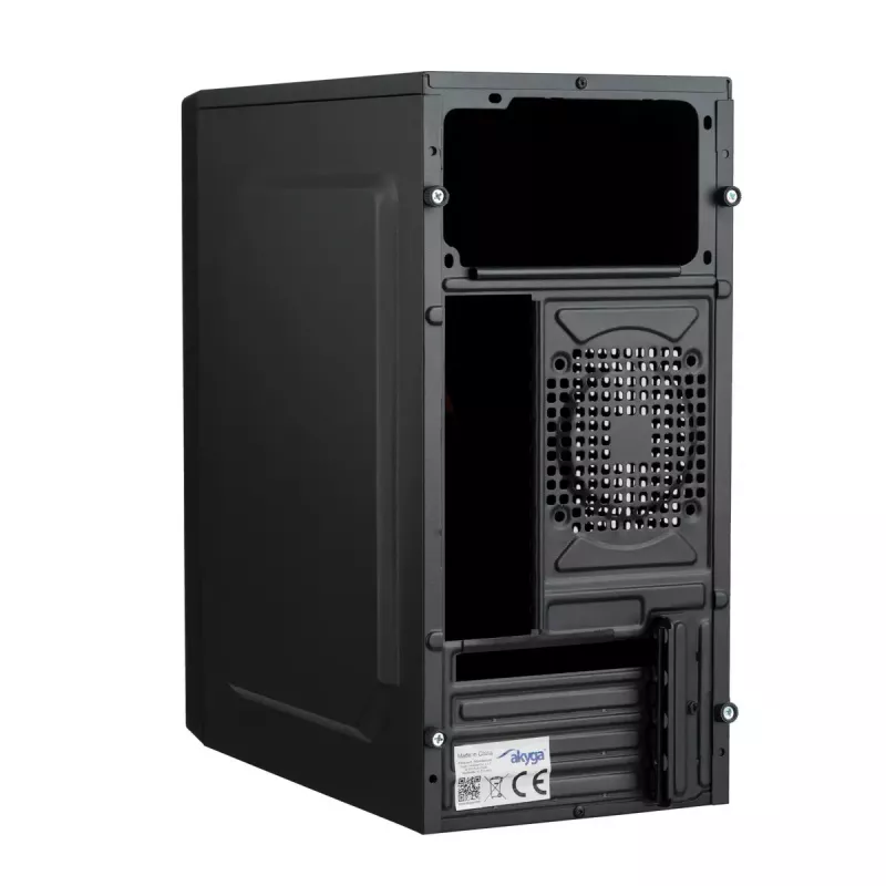 Akyga AK36BK Micro ATX datora korpuss, Micro ATX / Flex ATX / Mini ITX, USB 3.0 + USB 2.0, bez barošanas bloka, melns