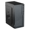 Akyga AK36BK Micro ATX datora korpuss, Micro ATX / Flex ATX / Mini ITX, USB 3.0 + USB 2.0, bez barošanas bloka, melns