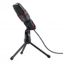 Trust GXT 212 Black, Red USB mikrofons ar statīvu