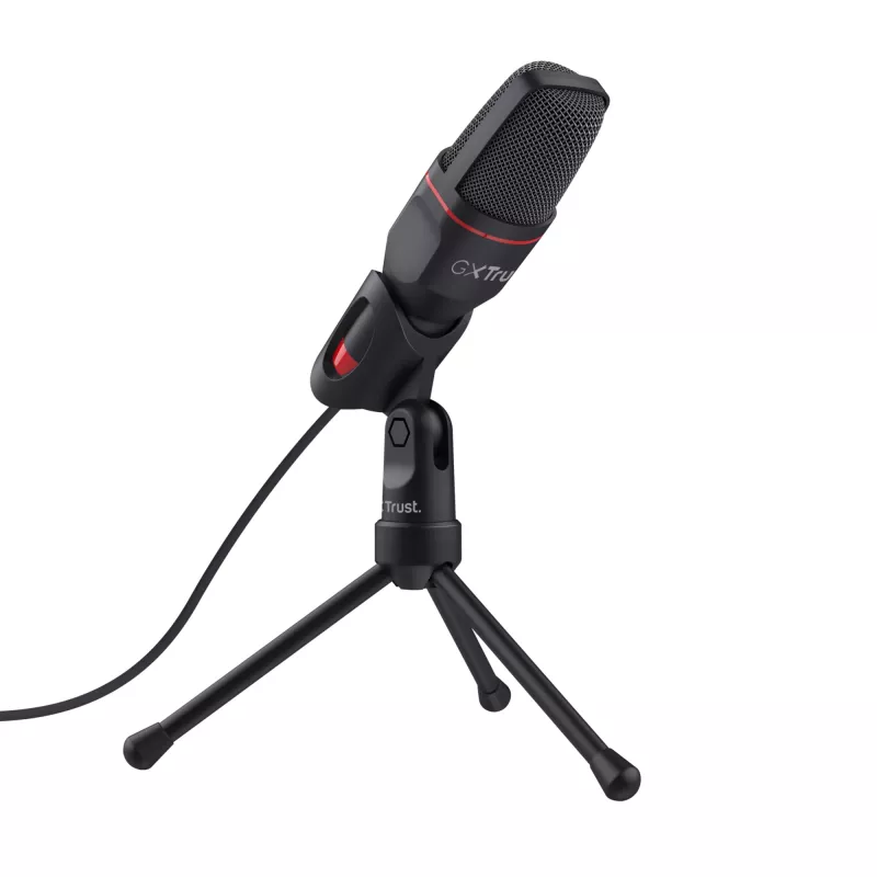 Trust GXT 212 Black, Red USB mikrofons ar statīvu