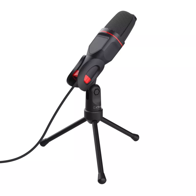 Trust GXT 212 Black, Red USB mikrofons ar statīvu