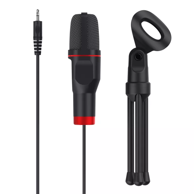 Trust GXT 212 Black, Red USB mikrofons ar statīvu