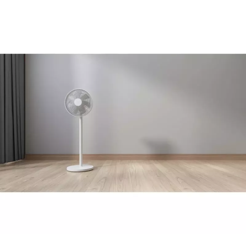 Griestu Ventilators Xiaomi Mi Smart Standing Fan 2 Lite PYV4007GL — 35,6 cm 7 lāpstiņas, 3 ātrumi, 45 W, 90° šūpošanās, regulējams augstums 642–1000 mm, balts