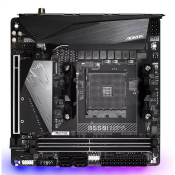 Mātesplate GIGABYTE B550I AORUS PRO AX, B550, AM4, Mini-ITX